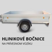 Prívesný vozík-Hliníkové bočnice Prívesný vozík-Hliníkové bočnice
