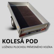 Prívesný vozík vyklápací-Plechové bočnice kolesa pod ložnou plochou Prívesný vozík vyklápací-Plechové bočnice kolesa pod ložnou plochou