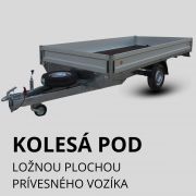 Prívesný vozík kolesa pod ložnou plochou Prívesný vozík kolesa pod ložnou plochou