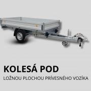 Prívesný vozík plechové bočnice kolesa pod ložnou plochou Prívesný vozík plechové bočnice kolesa pod ložnou plochou