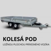 Dvojnápravové prívesné vozíky- kolesa pod ložnou plochou Dvojnápravové prívesné vozíky- kolesa pod ložnou plochou