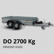 Brzdený prívesný vozík do 2700kg Brzdený prívesný vozík do 2700kg