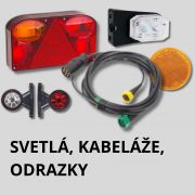 SVETLÁ,KABELÁŽE,ODRAZKY