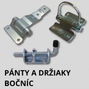 Pánty a držiaky bočníc Pánty a držiaky bočníc