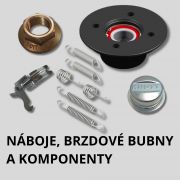 Náboje, brzd.bubny a komponenty Náboje, brzd.bubny a komponenty