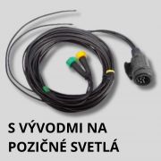 13-pólové s vývodmi na pozičné svetlá 13-pólové s vývodmi na pozičné svetlá