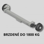 Brzdené nápravy 1800kg Brzdené nápravy 1800kg