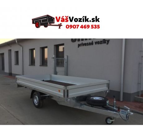 Privesny-vozik-UNIKOL-nebrzdeny-jednonapravovy-do-750kg-plechove-bocnice-kolesa-pod-loznou-plochou