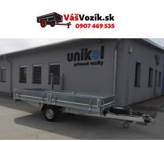 Privesny-vozik-brzdeny-otvaratelne-predne-celo-UNICOL-jednonapravovy-brzdeny-prívesny-vozik-valnikovi-s-kolesami-pod-loznou-plochou-oporne-koleso-rezervne-koleso-