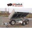 výklopný vozík-hydraulický-ručnou pumpou-3500kg-1500x3500