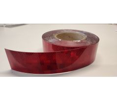 Reflexná samolepka páska červená