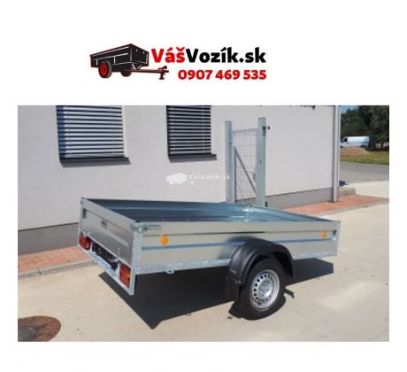 Prívesný vozík 1250x2500  zosilnená náprava na 1000kg